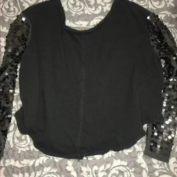 Free people Sm sequined crop top b1 - Picture 2 of 4